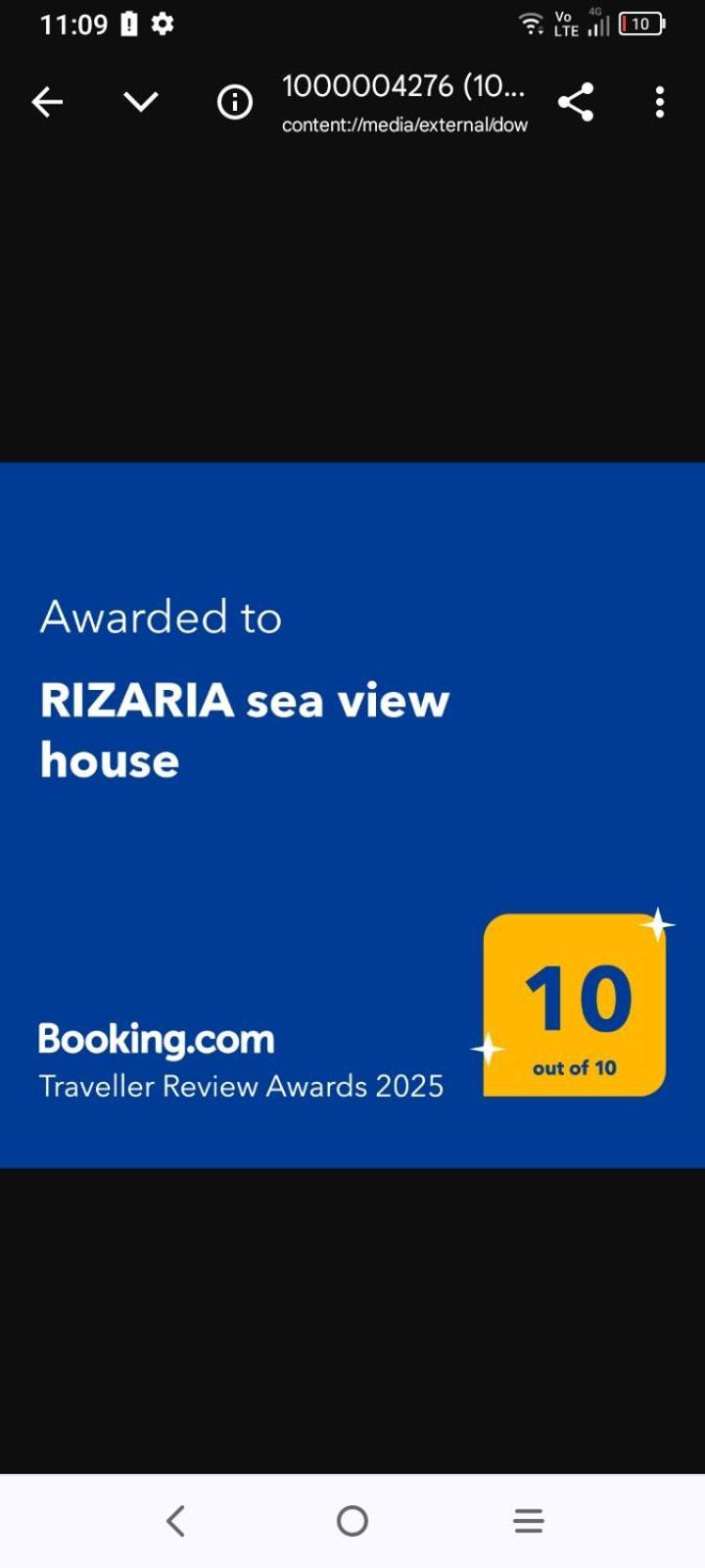 Villa Rizaria Sea View House Spartylas Esterno foto